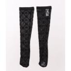 ストール マフラー MOONOGRAM MESH FLOCK LONG SOCK レディース