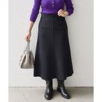 「SHIPS any」 フレアスカート 38 ネイビー レディース