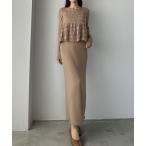 「Louere」 セットアップ LARGE ベージュ レディース