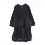 「SHIPS any」 ノーカラーコート ONE SIZE ブラック レディース