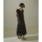 「SALON adam et rope'」 半袖ワンピース FREE ブラック レディース