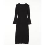「callautia」 ニットワンピース MEDIUM ブラック レディース