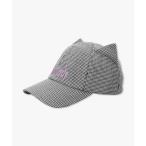 キャップ 帽子 ネコ耳ロゴ刺しゅう�