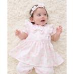 ショッピングメゾピアノ ベビー 「BOX付」リボン柄エプロン＆ヘアバンドセット