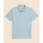 ポロシャツ Performance Series　ポリエステルブレンド　ストレッチジャージー　マリーンプリント　ゴルフポロシャツ メンズ