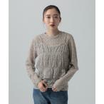 tシャツ レースキャミ長袖プルオーバー「2点セット」　639400 レディース