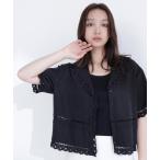 ブラウス シャツ レーストリンミングシャツ レディース