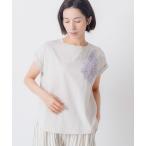 tシャツ 「KELEN / ケレン」チュール刺繍デザインコットンジャージープルオーバー レディース