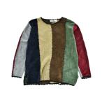 ショッピングused セーター ニット 「USED」Y2K Blair マルチカラー ストライプ柄 ニットセーター メンズ レディース