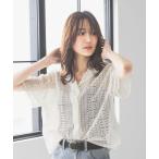 「GLOBAL WORK」 半袖シャツ MEDIUM アイボリー レディース