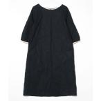 「Sunny clouds」 7分袖ワンピース L ネイビー レディース