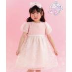 ショッピングスパンコール ワンピース 「スラプリ/お揃い」スパンコールチュールレース天竺ワンピース(80~130cm) キッズ 子供服 女の子
