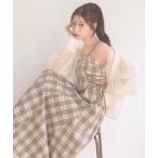 ワンピース side lace up camisole dress / サイドレースアップキャミワンピース