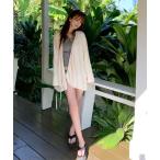 ショッピングラッシュ ラッシュガード カシュクールギャザーオーバーサイズシャツ/ラッシュガード レディース