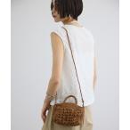 ショルダーバッグ バッグ 「African Square（アフリカンスクエアー）」2WAYラフィアポシェット レディース