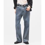  джинсы разделение ji- Mist Hem cut Denim мужской 