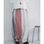 ショッピングパッチワーク パンツ トレンドのパッチワークルーズパンツ レディース