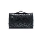 ショッピングjam 財布 印伝/印傳屋 鹿革 レザー ガマウォレット レオパード/ブランド/コラボ/メンズ/二つ折り財布/人気 メンズ レディース