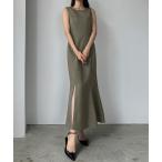 「Louere」 ノースリーブワンピース X-LARGE ベージュ系その他 レディース