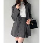 「junoah」 パンツスーツ MEDIUM グレー レディース