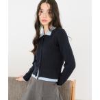 ショッピング韓国ファッション ニット セーター バイカラーケーブルニット　669226 レディース