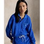 ポロシャツ ポロ テリー ロングスリーブ ポロシャツ レディース