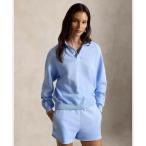 ショッピングポロ ポロシャツ ポロ ライトウェイト フリース ロングスリーブ ポロ レディース