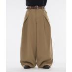  широкий брюки слаксы CROSS TUCK WIDE SLACKS / Cross tuck широкий слаксы мужской женский 