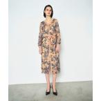 「GRACE CONTINENTAL」 長袖ワンピース 36 ベージュ レディース
