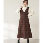 「N.（N. Natural Beauty Basic）」 サロペットスカート MEDIUM ブラウン レディース
