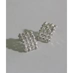 [LINFA ] серьги ( обе уголок для ) FREE серебряный женский 