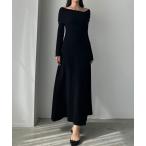 「Louere」 ニットワンピース SMALL ブラック レディース