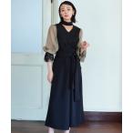 [RUIRUE BOUTIQUE] брюки платье 3L черный женский 