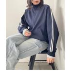 [LOWRYS FARM] джерси блузон LARGE темно-синий женский 