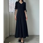 「Louere」 半袖ワンピース LARGE ブラック レディース