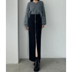 「Louere」 ロングスカート X-LARGE ブラック レディース