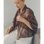 「N.（N. Natural Beauty Basic）」 7分袖シャツ MEDIUM ブラウン レディース