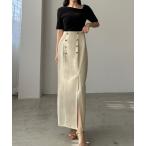 「Louere」 フレアスカート LARGE アイボリー レディース