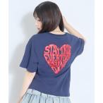 ショッピング服 tシャツ 「GOODPRICE」「LTXC/綿100%」発泡バックハートロゴ半袖T キッズ 子供服 女の子