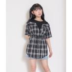 ショッピングlovetoxic ワンピース シャツドッキングプルチュニックワンピ キッズ 子供服 女の子