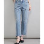 ショッピング09 ジーンズ デニム デニムパンツ 「MILA PANTS」裾段差テーパードデニムパンツ レディース