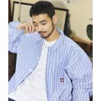 シャツ RED KAP/レッドキャップ 別注 ワーク ストライプ シャツカバーオール/シャツジャケット メンズ