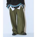 [JEANASIS] тренировочный брюки FREE хаки женский 
