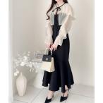「mily bilet」 コンビワンピース X-LARGE ブラック レディース