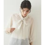 「OPAQUE.CLIP」 半袖ブラウス 38 オフホワイト レディース