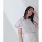 「NATURAL BEAUTY BASIC」 半袖ブラウス SMALL ベージュ レディース