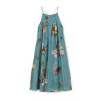 ワンピース シルク BOUQUETプリント キャミソールワンピース