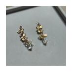 ピアス 「musk」ゴールドフラワー×�