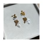 ピアス 「musk」ゴールドフラワープ�