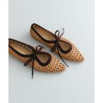 ショッピングJapan パンプス 「MADE IN JAPAN」1センチパナマリボンパンプス